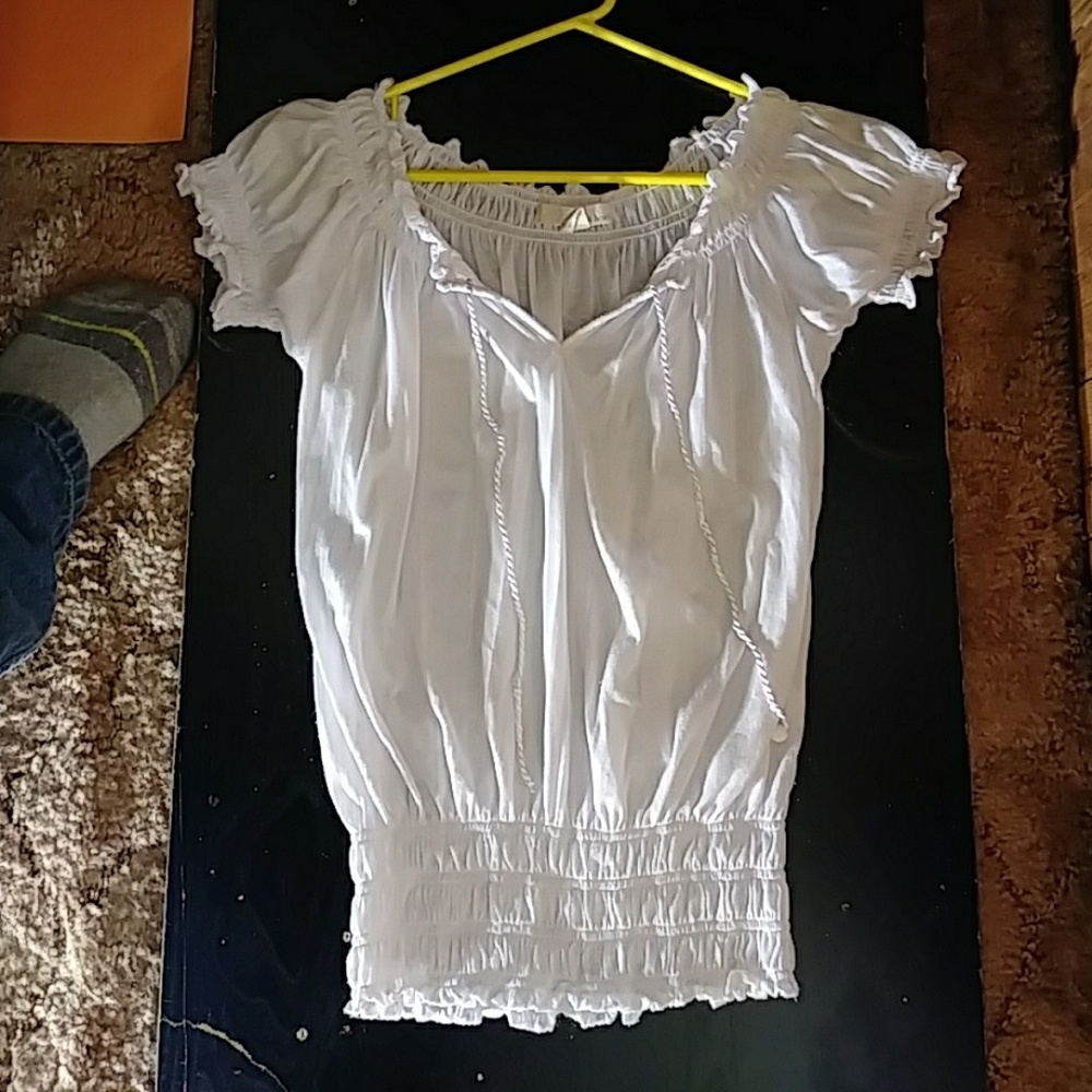 Sexy white blouse